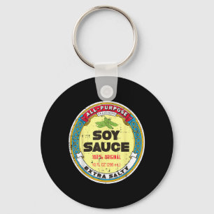 Halloween Soy Sauce Funny Group Food Costume Women Key Ring