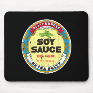 Halloween Soy Sauce Funny Group Food Costume Women Mouse Pad