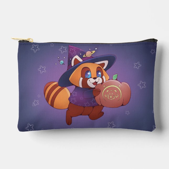 Halloween Space Panda Accessory Pouch (Front)