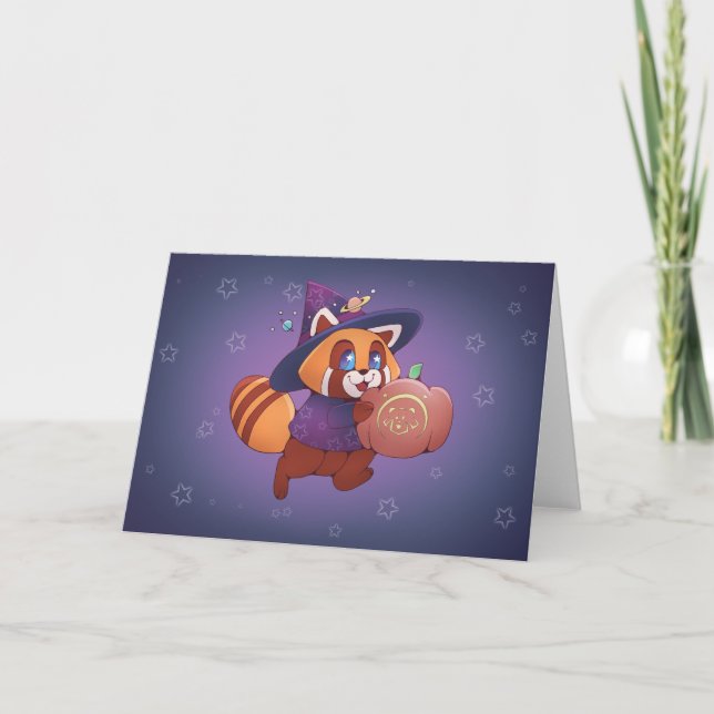 Halloween Space Panda Card (Front)