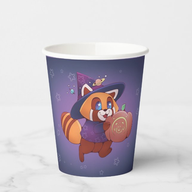 Halloween Space Panda Paper Cups (Left)