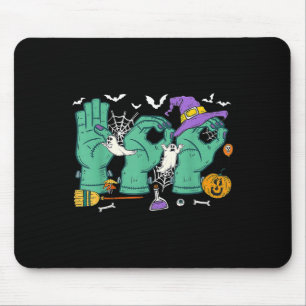 Halloween Sped Teacher Boo In Asl Boo Hands Sign L Mouse Pad