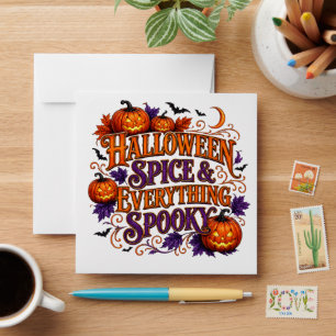 Halloween Spice and Everything Spooky Envelope