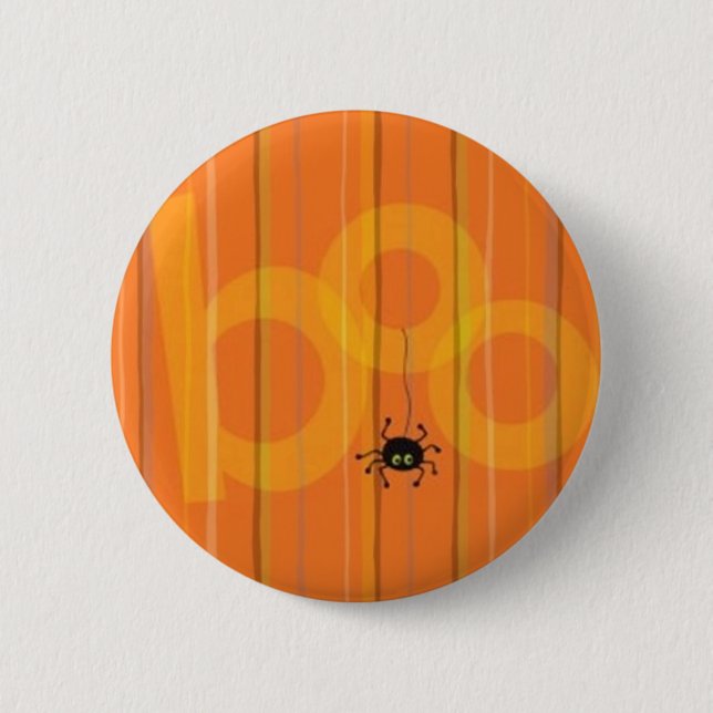 Halloween Spider Boo Button (Front)