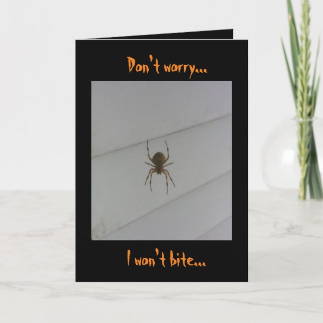 Halloween Spider Card (Front)