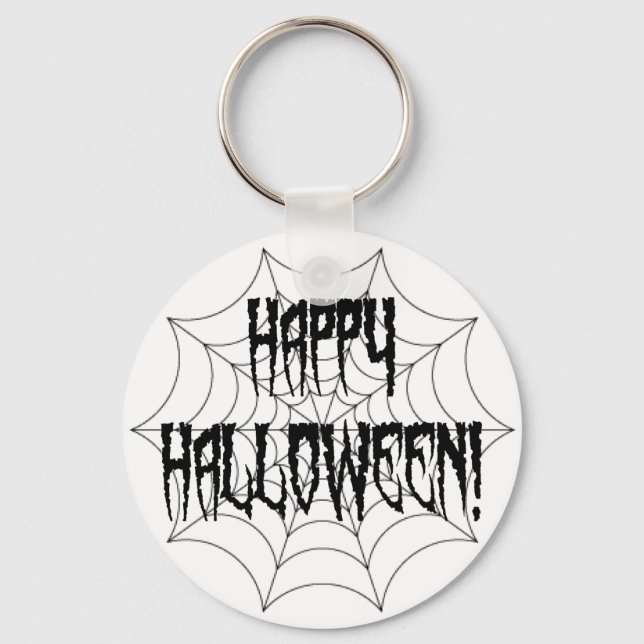 Halloween Spider Fingers and Web Key Ring (Front)