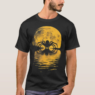 Halloween Spider Full Moon Scary Spooky Costume Pa T-Shirt