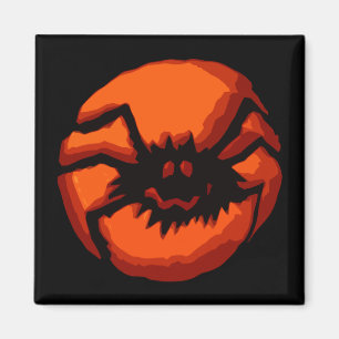 Halloween Spider Jack O Lantern Magnet