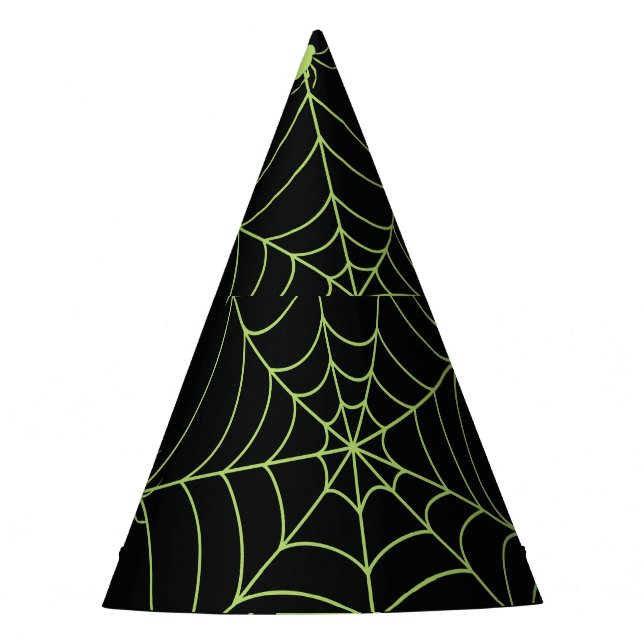Halloween Spider Net Creative Pattern Party Hat (Front)