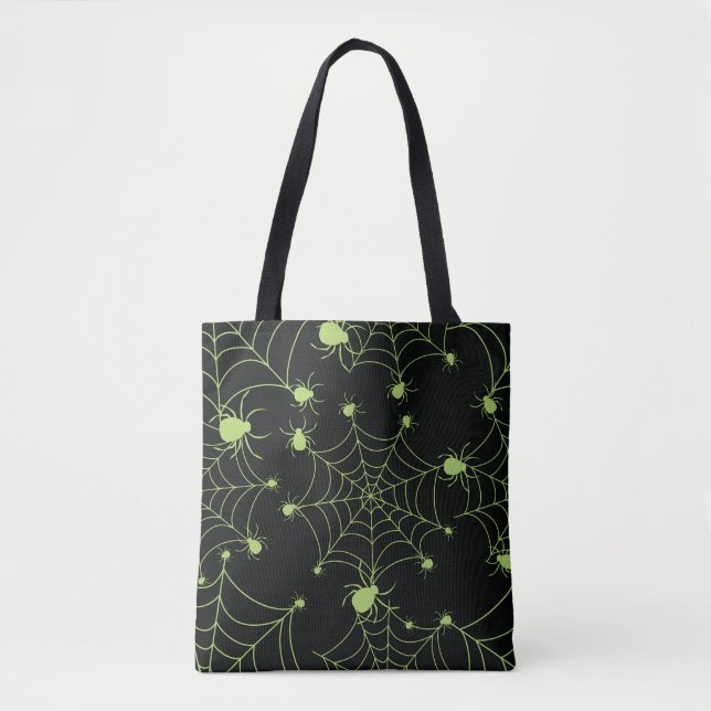 Halloween Spider Net Creative Pattern Tote Bag (Front)