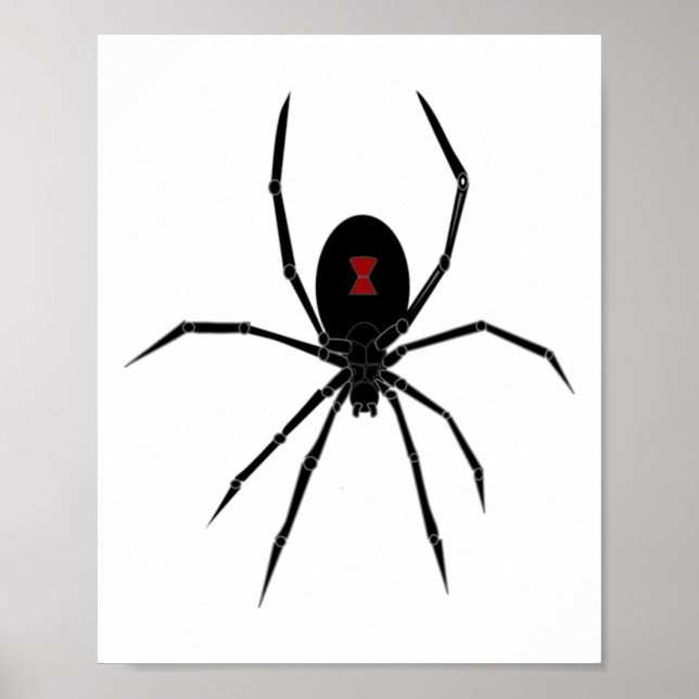 Halloween Spider Redback Black Widow Insect Women  Poster (Front)