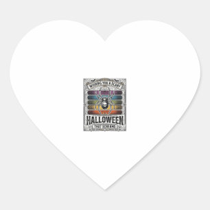 Halloween Spider Scary Retro Engraving Rainbow Web Heart Sticker