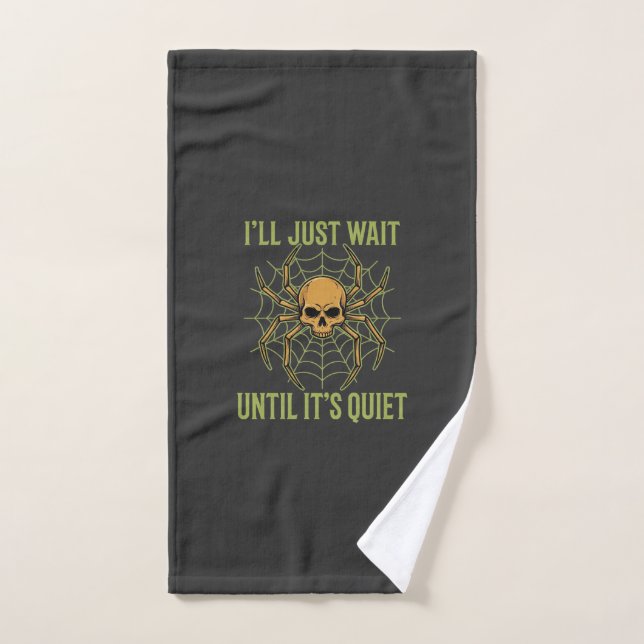 Halloween Spider Skull Quiet Hand Towel (Hand Towel)