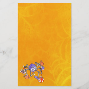 Halloween Spider Stationery