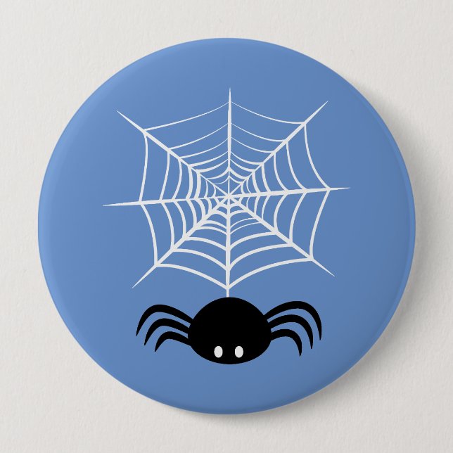 Halloween Spider Web  10 Cm Round Badge (Front)