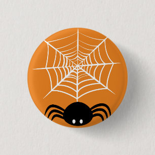 Halloween Spider Web 3 Cm Round Badge