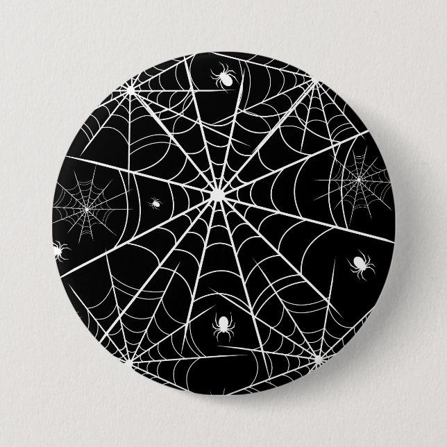 Halloween Spider Web 7.5 Cm Round Badge (Front)