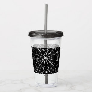 Halloween Spider Web Acrylic Tumbler