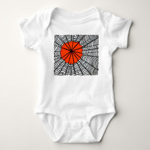 Halloween Spider Web Baby Bodysuit