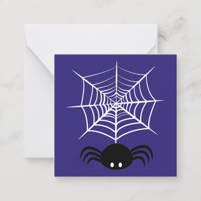 Halloween Spider Web  Card (Front)