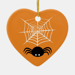 Halloween Spider Web Ceramic Ornament