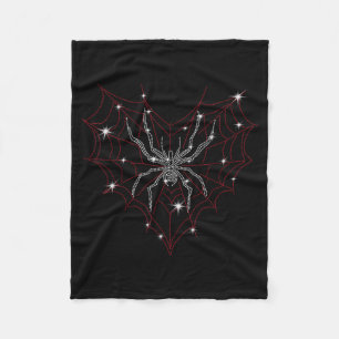 Halloween Spider Web Costume Cute Heart Spider Web Fleece Blanket
