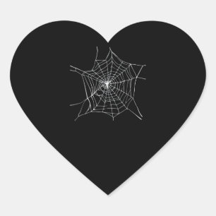 Halloween Spider Web Costume Funny Halloween Party Heart Sticker