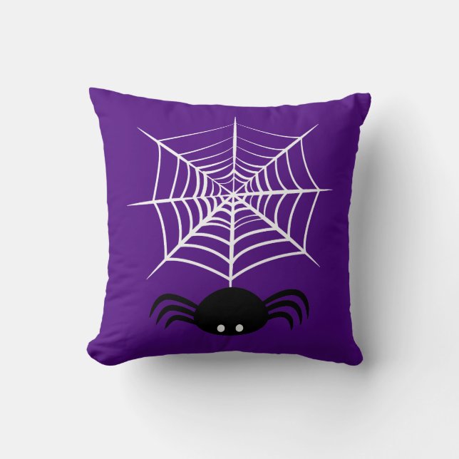 Halloween Spider Web  Cushion (Front)