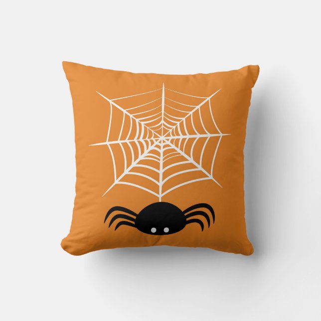 Halloween Spider Web  Cushion (Front)