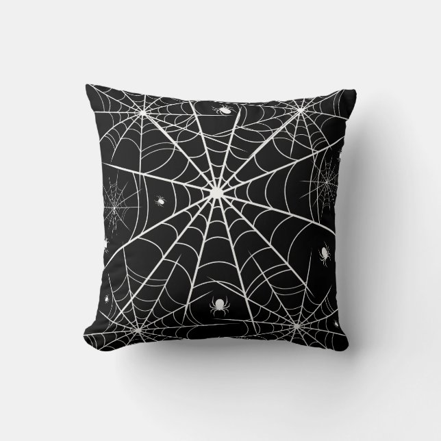 Halloween Spider Web Cushion (Front)