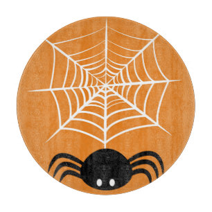 Halloween Spider Web Cutting Board