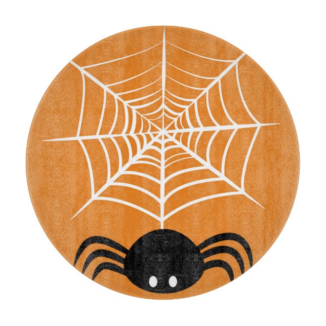 Halloween Spider Web  Cutting Board (Front)