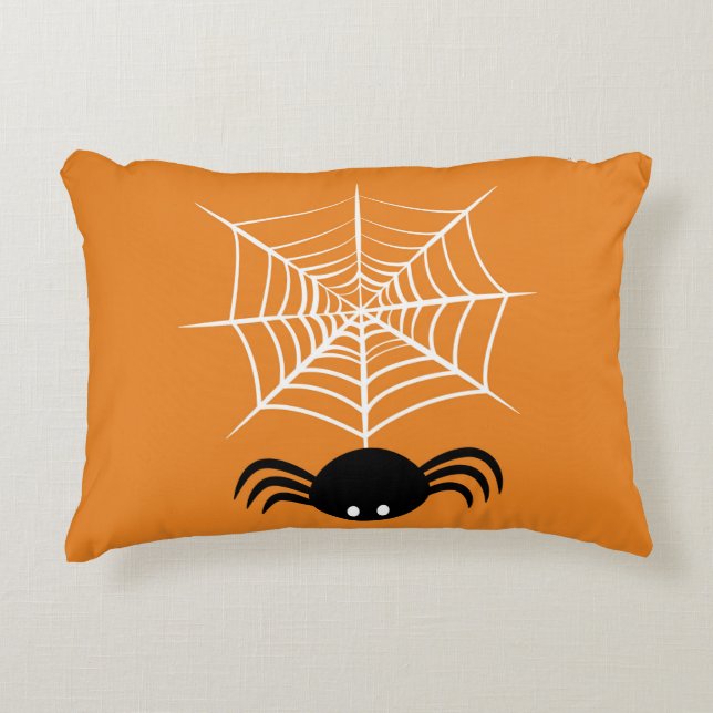 Halloween Spider Web  Decorative Cushion (Front)