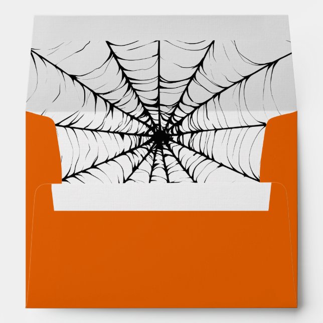 Halloween Spider Web Envelope (Back (Bottom))