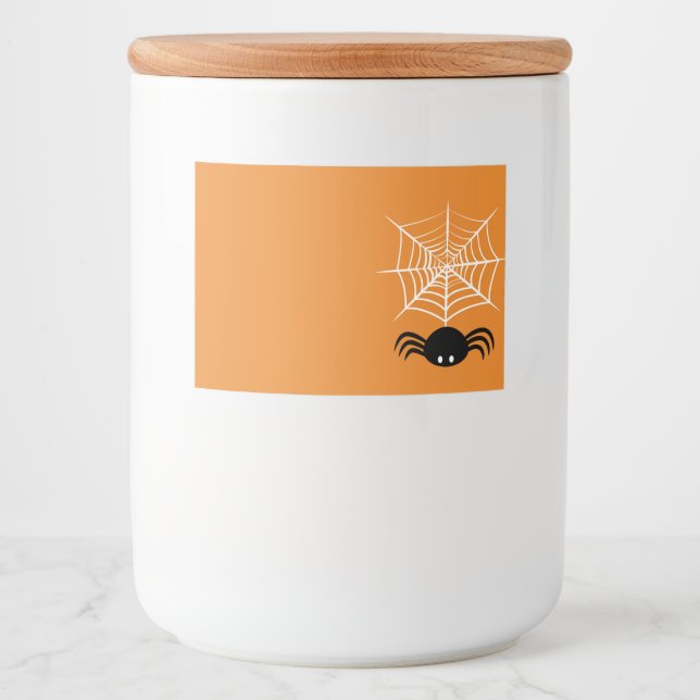 Halloween Spider Web  Food Label (Front)