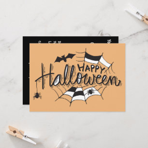Halloween spider web fun ☜ Custom invitation card