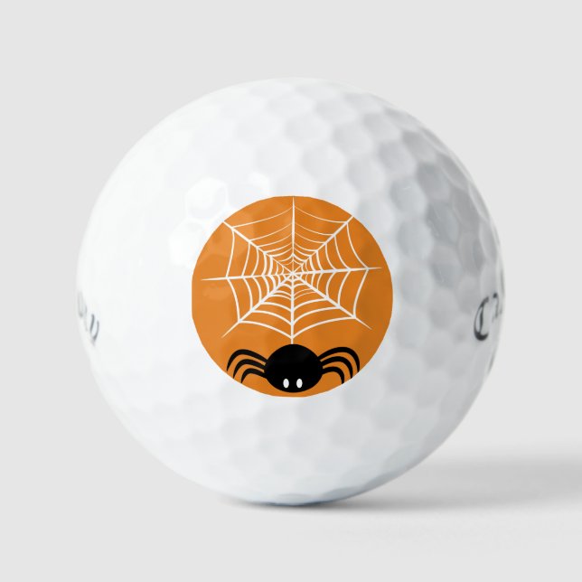 Halloween Spider Web  Golf Balls (Front)