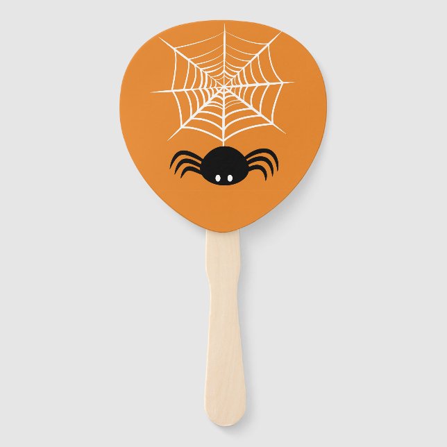 Halloween Spider Web  Hand Fan (Front)