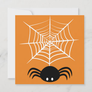 Halloween Spider Web  Invitation