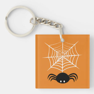 Halloween Spider Web Key Ring