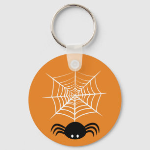 Halloween Spider Web Key Ring