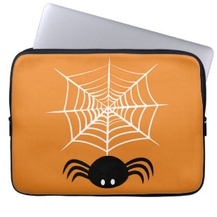 Halloween Spider Web Laptop Sleeve
