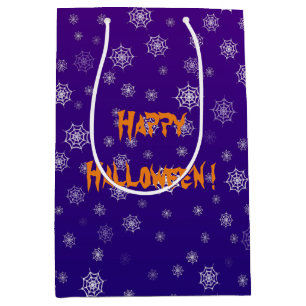 Halloween Spider Web Medium Gift Bag