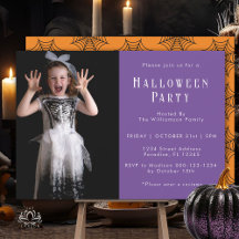 Halloween Spider Web Modern Simple Party Photo 