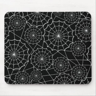 halloween spider web mouse pad