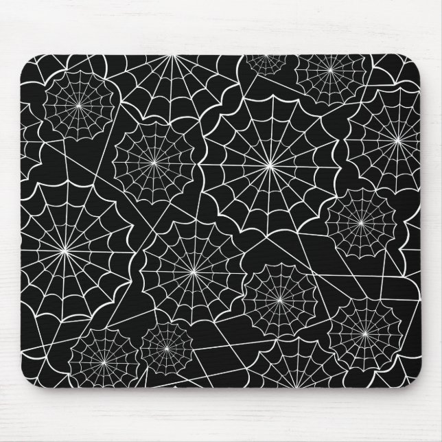 halloween spider web mouse pad (Front)