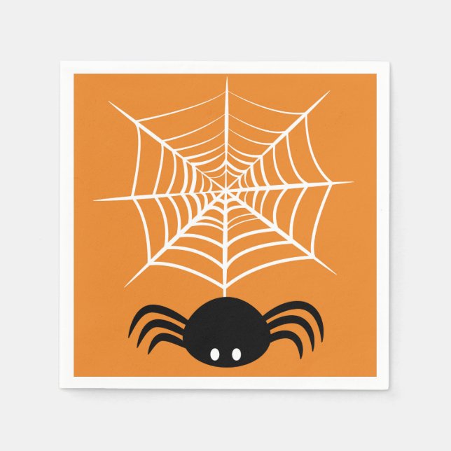 Halloween Spider Web Napkin (Front)