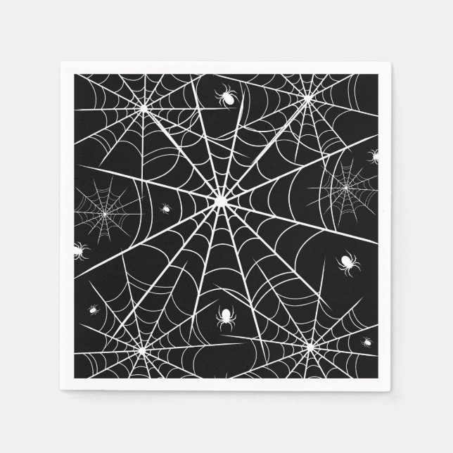 Halloween Spider Web Napkin (Front)