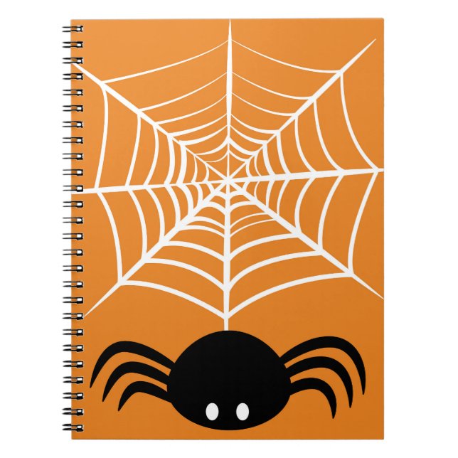 Halloween Spider Web  Notebook (Front)