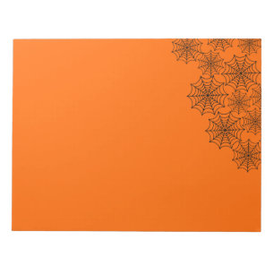 Halloween Spider Web Notepad